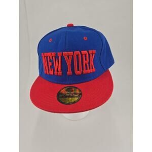 New York Hat Cap Blue& Red Sports Cap Adjustable